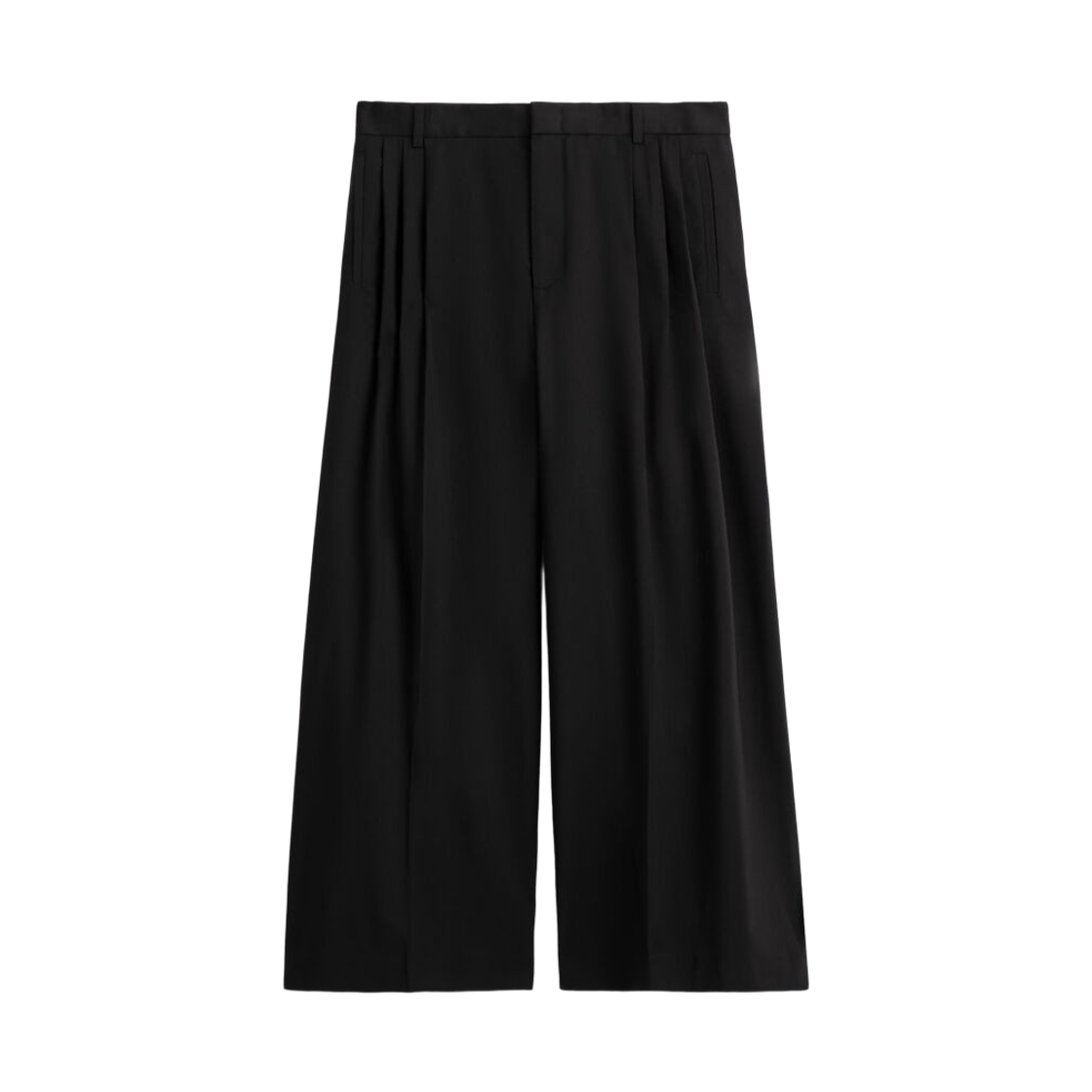 코스 플리티드 울 와이드 레그 트라우저 블랙(COS Pleated Wool Wide Leg Trousers Black)
