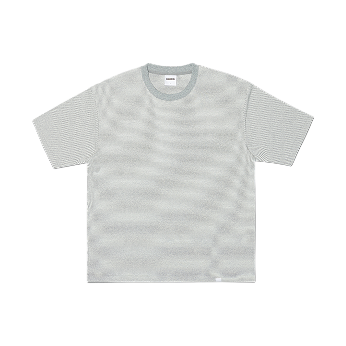 NMSS62TS20GRY NOMANUAL Fine Stripe T-Shirt Gray