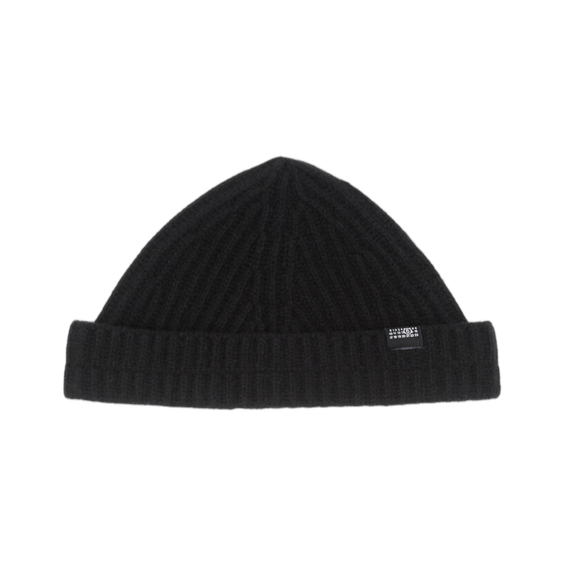 S52TB0016M13285900 MM6 Maison Margiela Numeric Knit Beanie Black