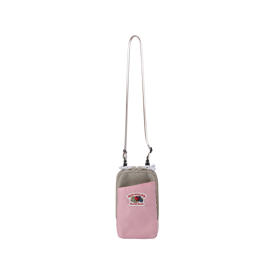 프룻오브더룸 멀티 미니 크로스백 카드지갑 겸용 핑크(fruitoftheloom Multi Mini Crossbag Card Jigap Gyeomyong PINK) - 1
