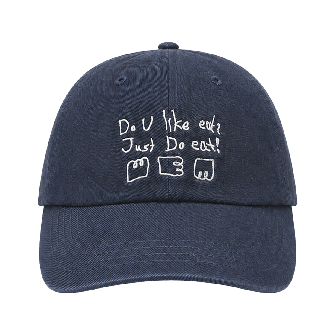 500 [KREAM 단독] What A Bread Script Ball Cap Navy