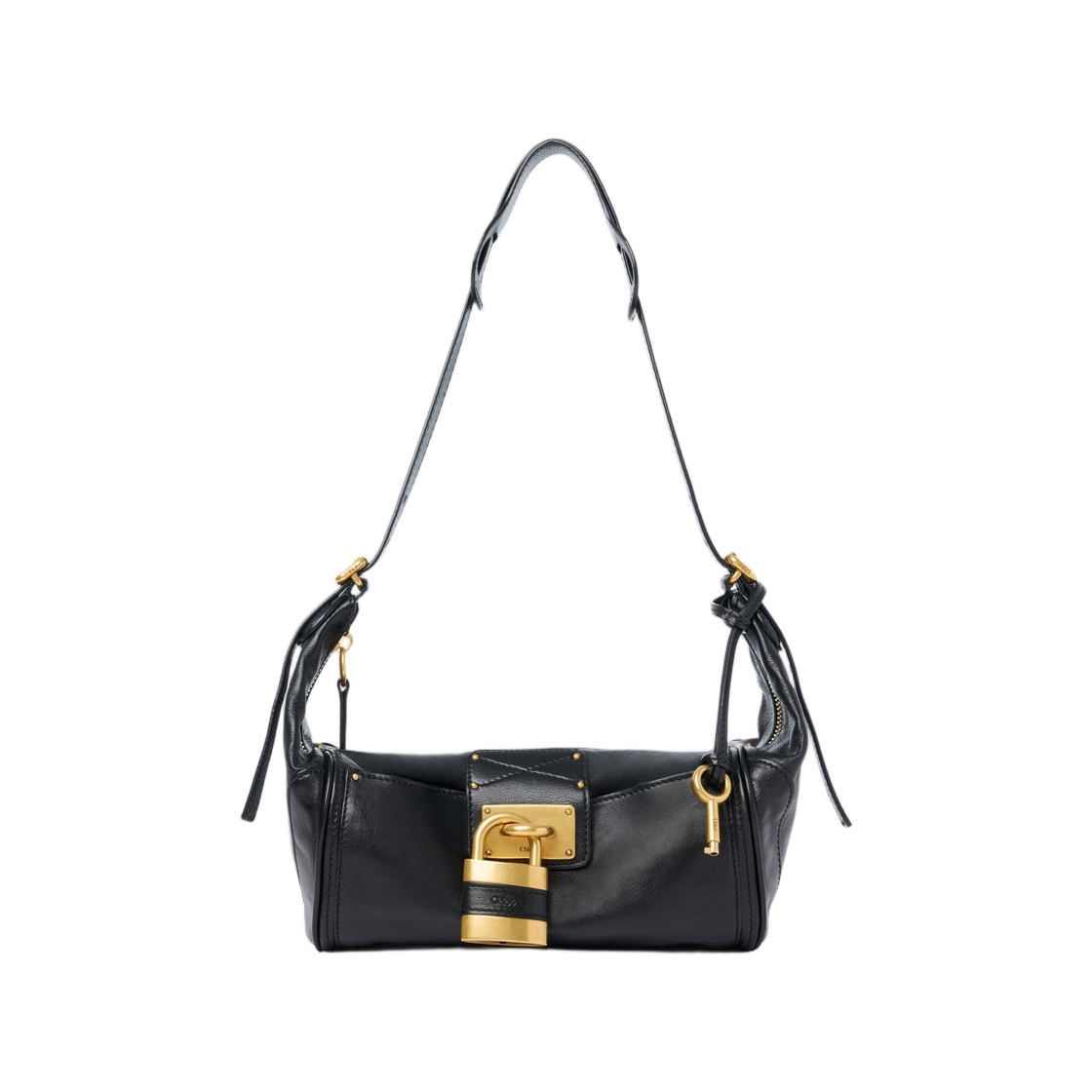 CH26AS809P75001 Chloe Paddington Crossbody Bag in Grained Leather Black
