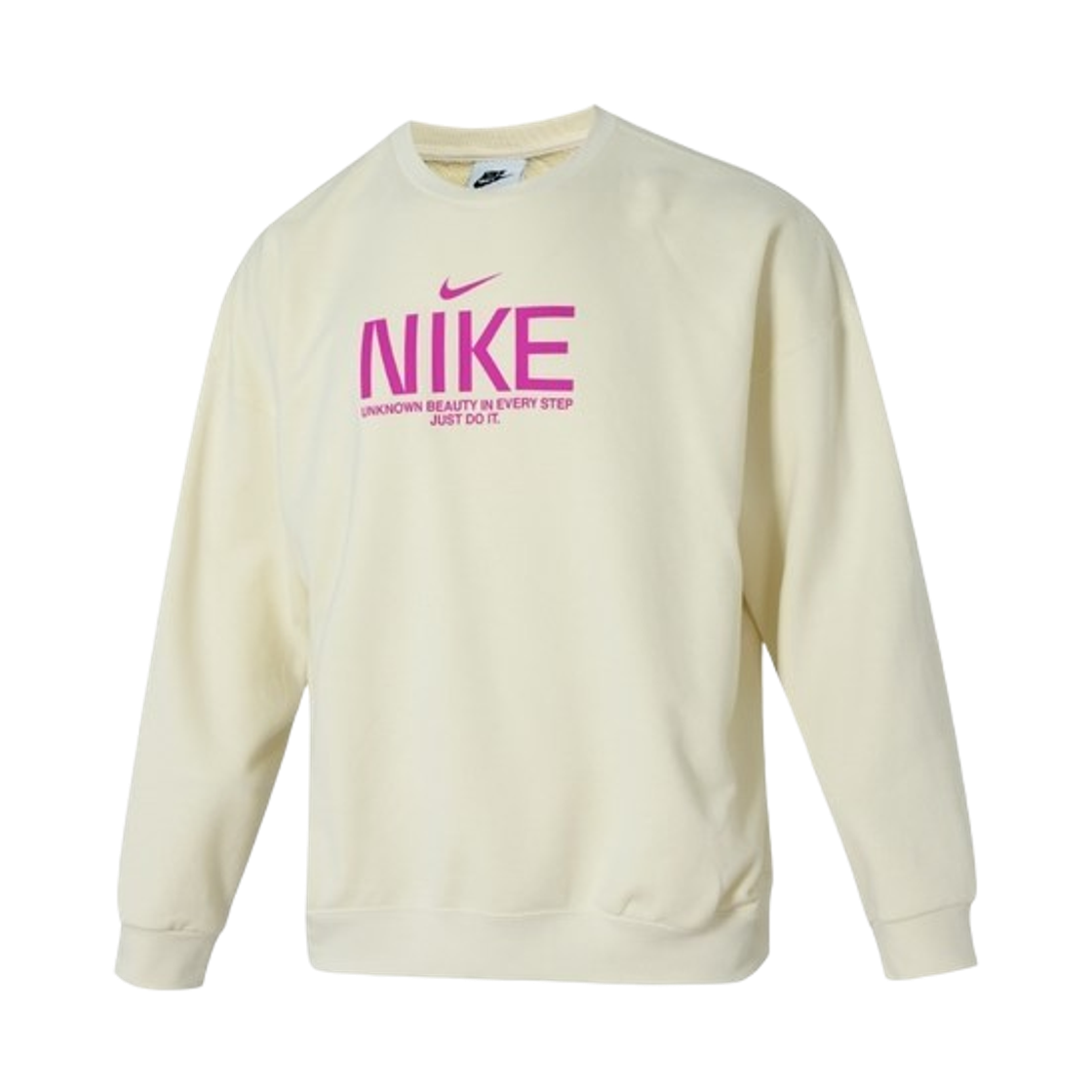 IM9355-113 Nike NSW Club Oversized French Terry Crewneck Sweatshirt Coconut Milk (IM9355-113)