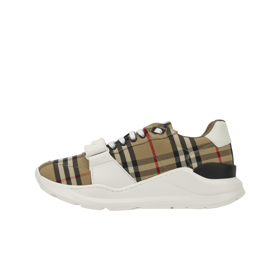 버버리 빈티지 체크 스웨이드 레더 스니커즈 아카이브 베이지(Burberry Vintage Check Suede Leather Sneakers Archive Beige) - 3