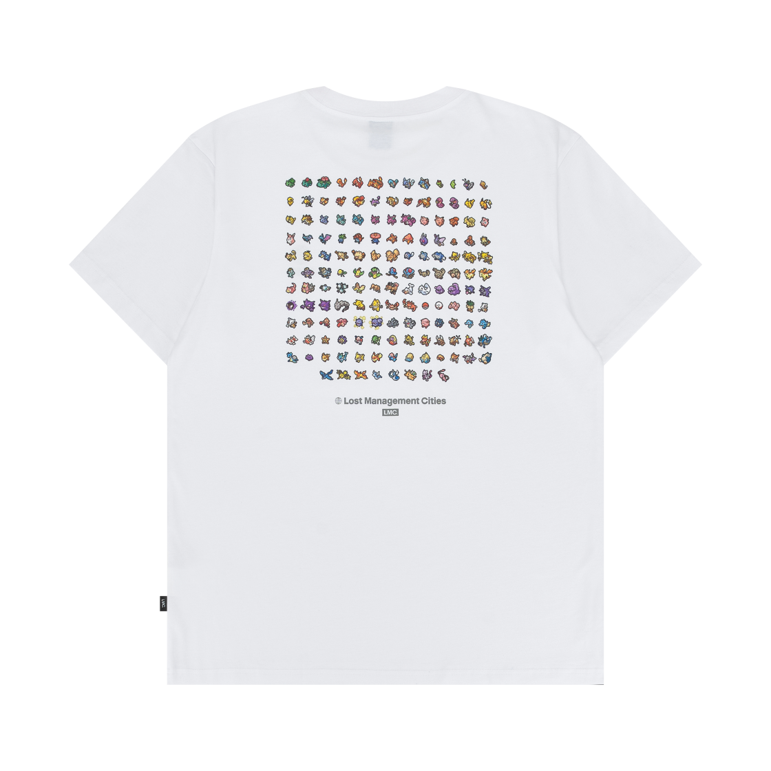엘엠씨 x 포켓몬 픽셀 아트 151 티셔츠 화이트(LMC x Pokemon Pixel Art 151 T-Shirt White)
