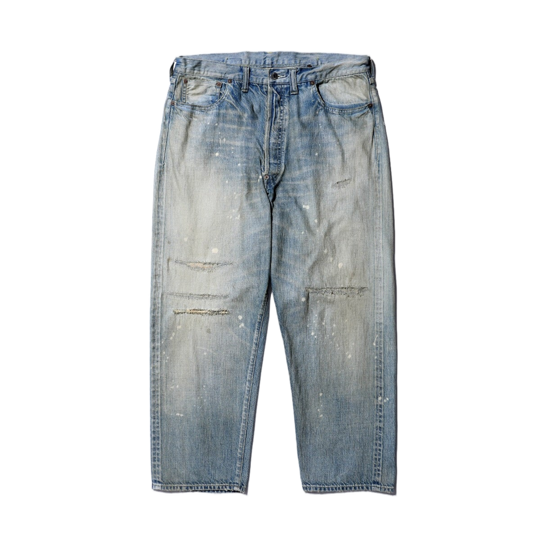 아프레쎄 No.37 워시드 와이드 데님 팬츠 블리치 - 26FW(A.Presse No.37 Washed Wide Denim Pants Bleach - 26FW)