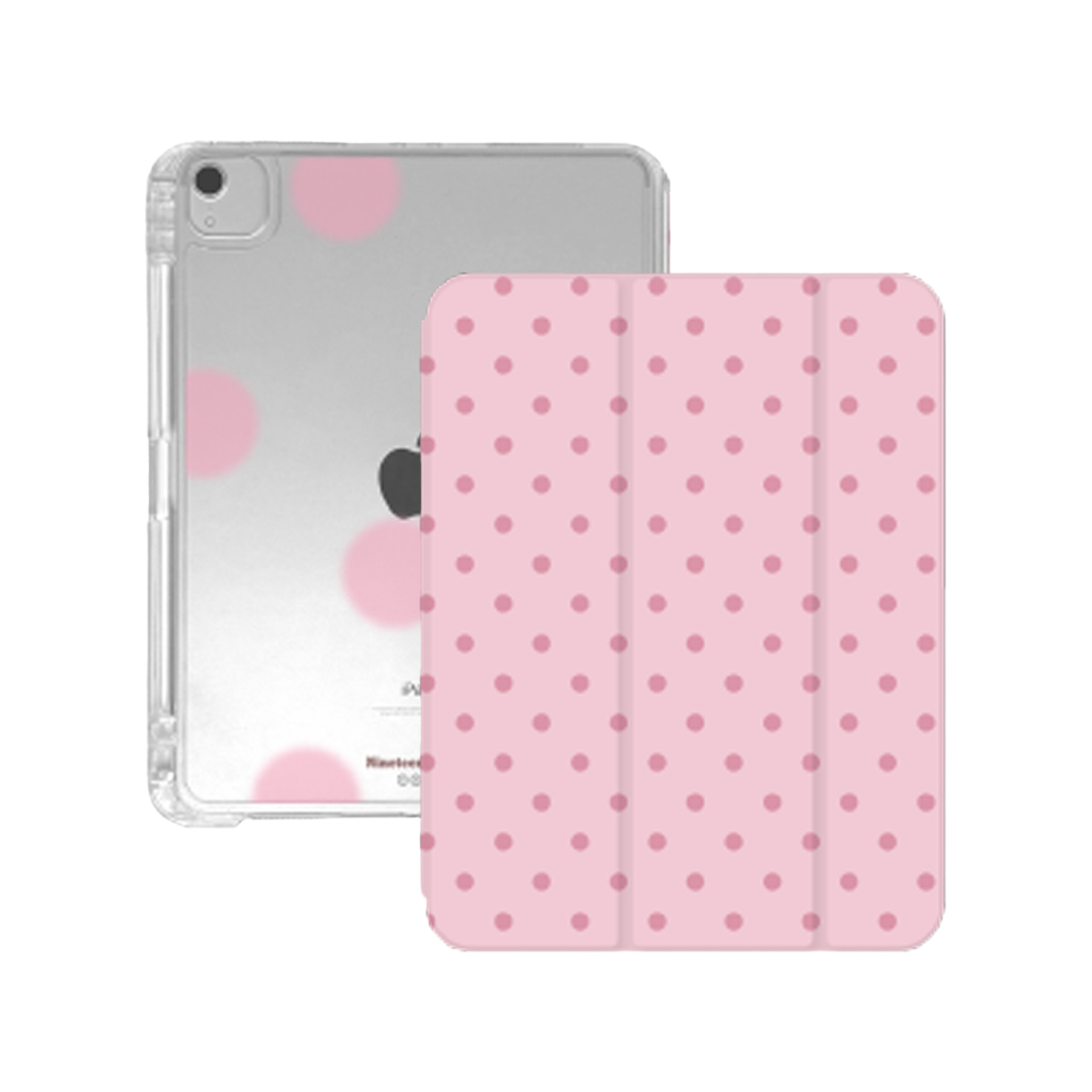 나인틴프라이데이 베이직 도트 아이패드 케이스 - 핑크 핑크(NINETEENFRIDAY Basic Dot Ipad Case - Pink Pink)