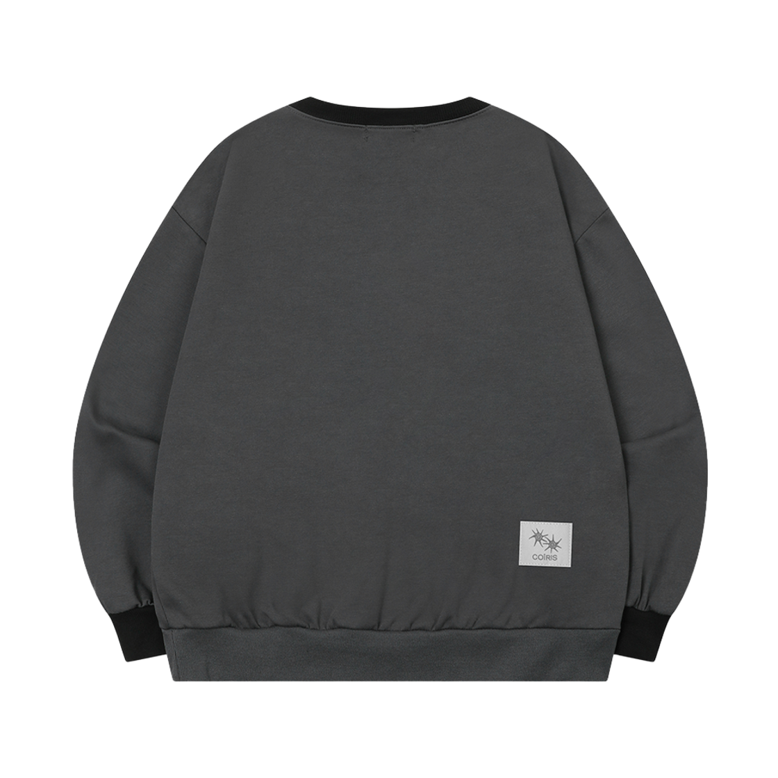 코이리스 톤드 스몰 로고 배색 맨투맨 남녀공용 차콜(Coiris Toned Small Logo Mtm Unisex Charcoal) - 2