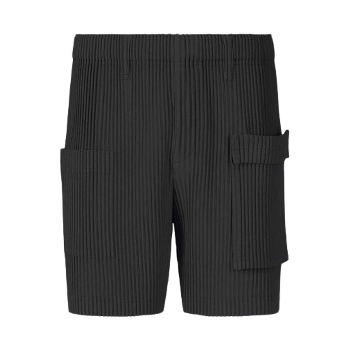 HP66-JF222-15 Homme Plisse Issey Miyake Painter's Gear Shorts Black