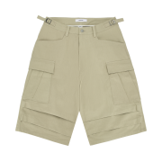 Nonnod Side Cargo Shorts Beige