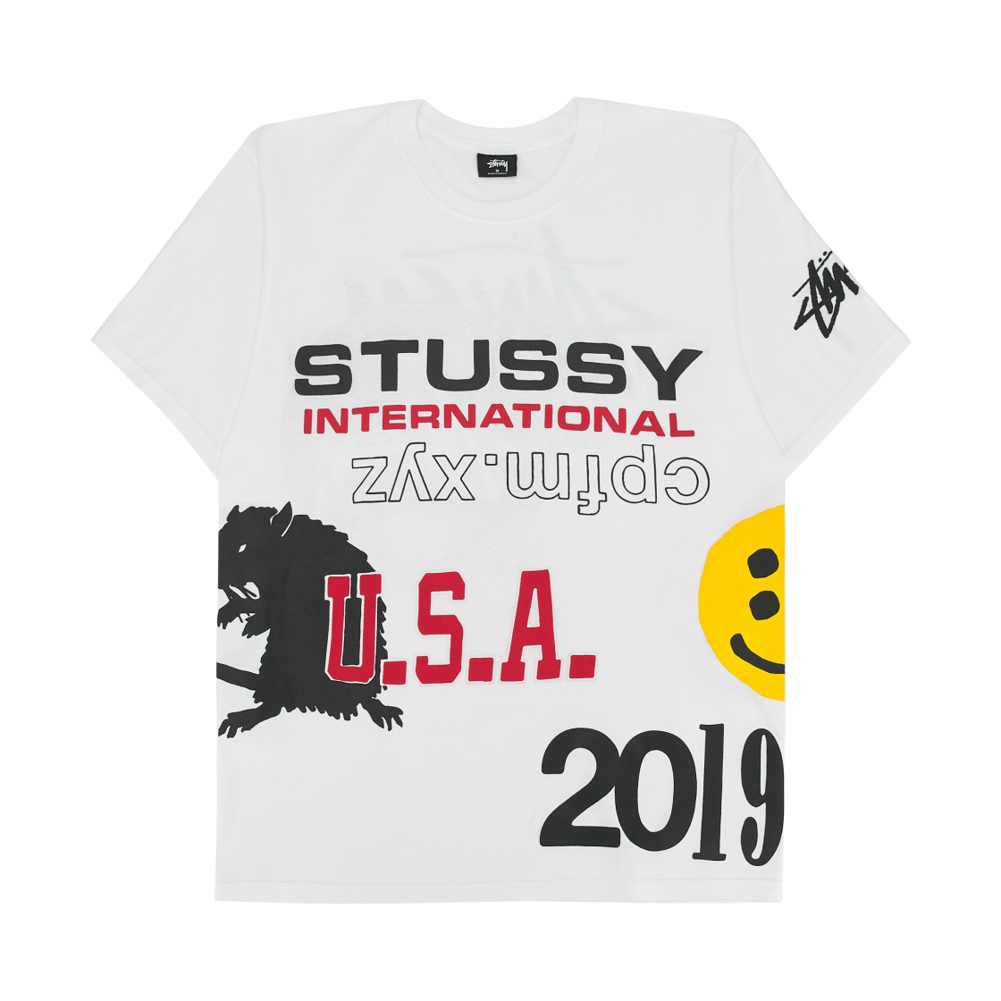 스투시 x CPFM USA 2019 티셔츠 화이트