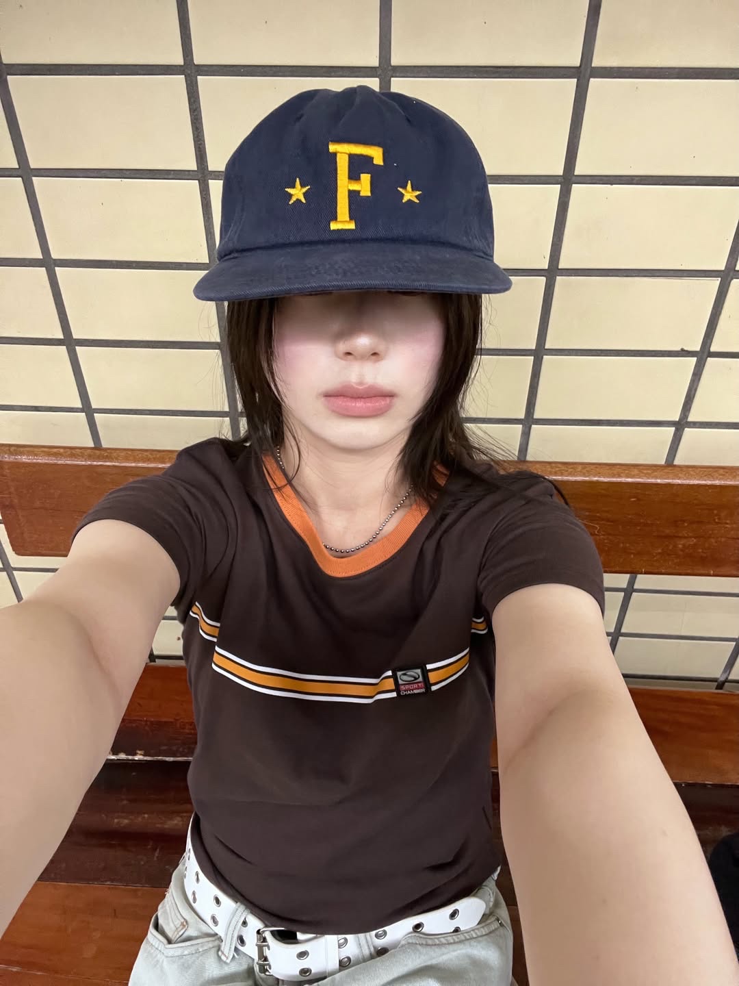 SPORT CHAMBER Women Glide Short-Sleeve T-Shirt Brown 착용 스타일 - 1