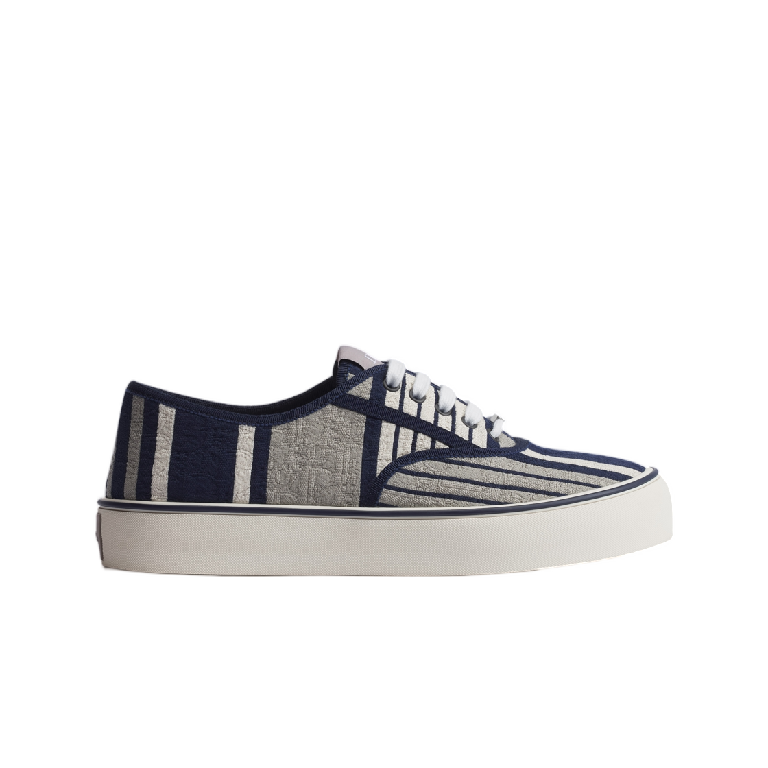 3SN348ADN-H533 Dior Dioriviera Dior Soltwind Sneaker Dior Oblique Sun Stripe Jacquard Grey Blue