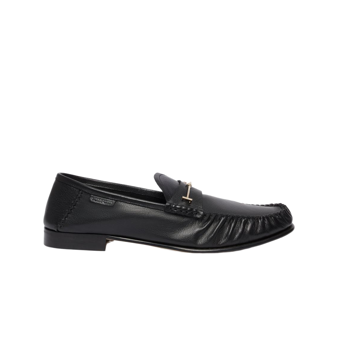 톰포드 서플 레더 더블 T 하드웨어 리플리 로퍼 블랙(Tom Ford Supple Leather Double T Hardware Ripley Loafer Black)