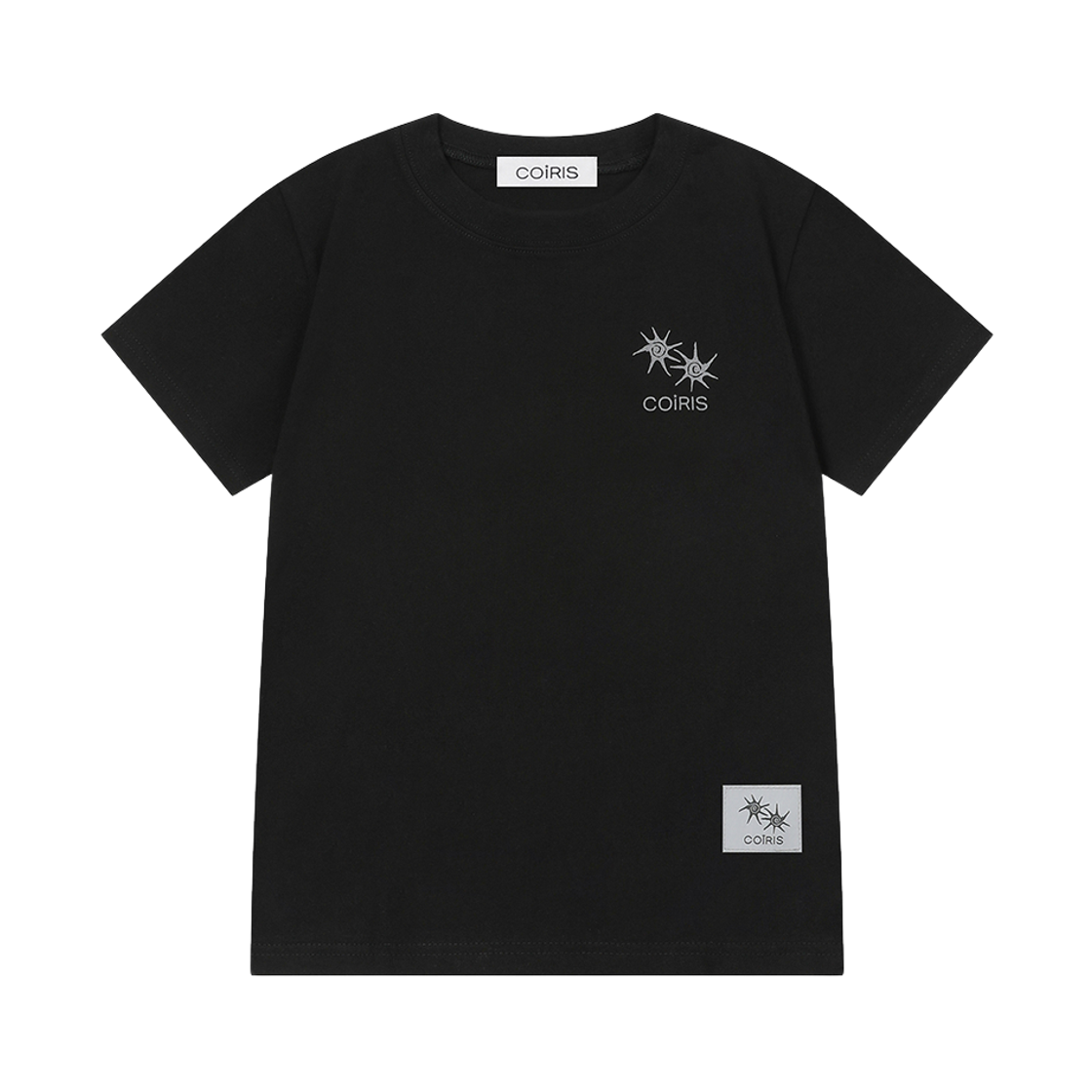코이리스 백 로고 반팔 티 블랙(Coiris Back Logo Half T Black) - 2