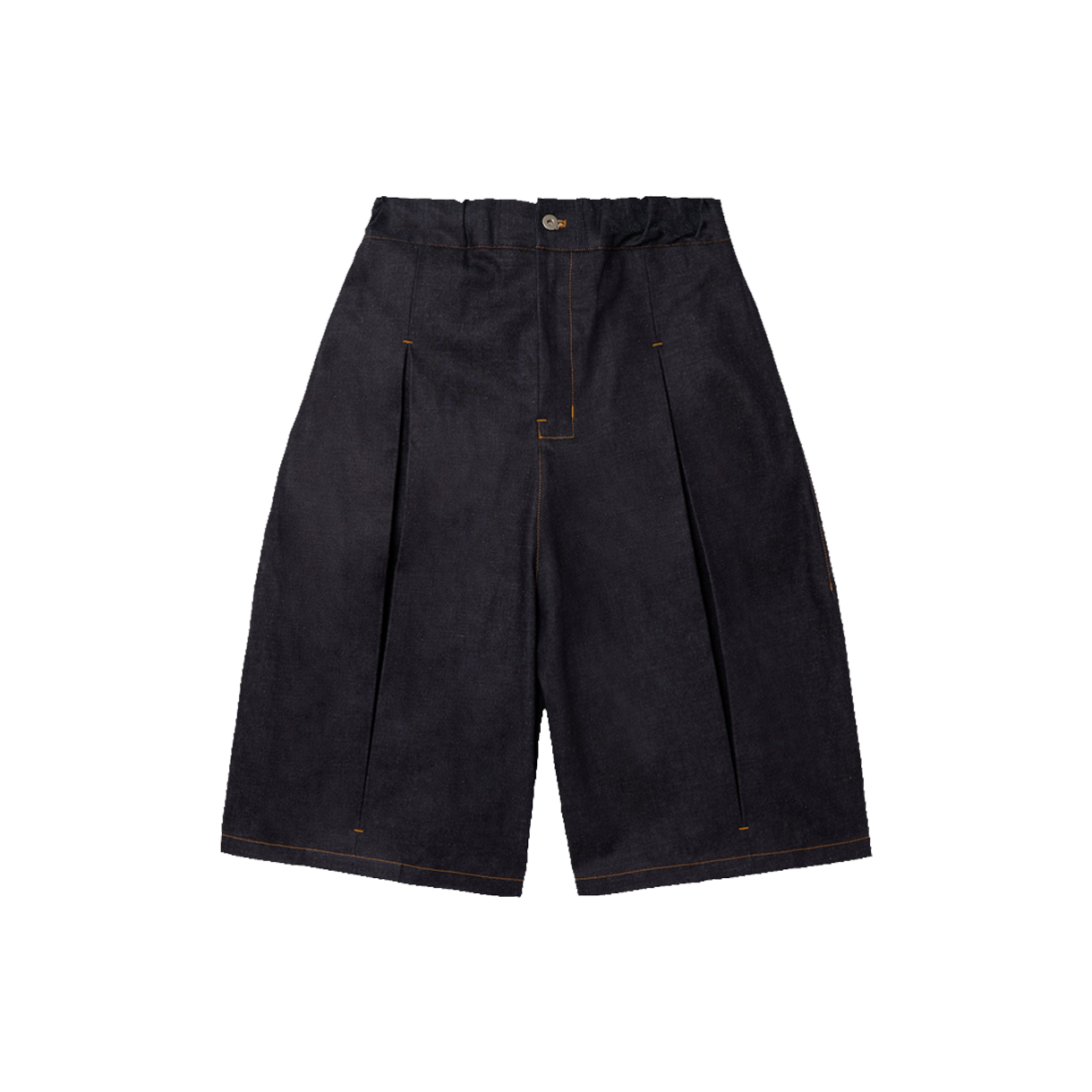 KM6BPASSN01IN Sage Nation Box Pleat Short Denim Raw Indigo - 26SS