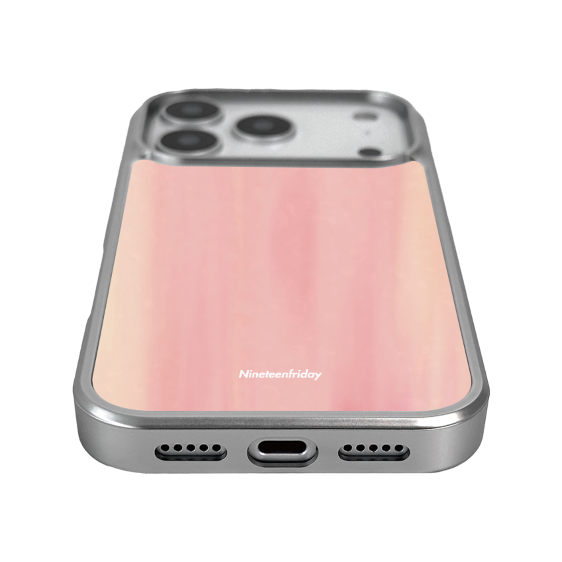 나인틴프라이데이 스위트 프루티 실버 맥세이프 에폭시 케이스 - 핑크 (그립톡 세트)(NINETEENFRIDAY Sweet Fruit Silver Magsafe Epoxy Case - Pink (GripTok set)) - 4