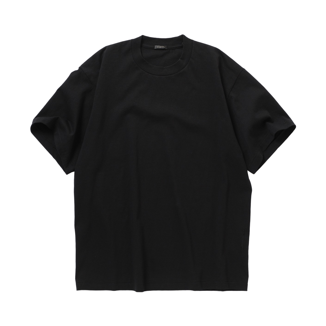 코모리 코튼 저지 숏슬리브 티셔츠 블랙 - 26SS(Comoli Cotton Jersey Short Sleeved T-shirt Black - 26SS)