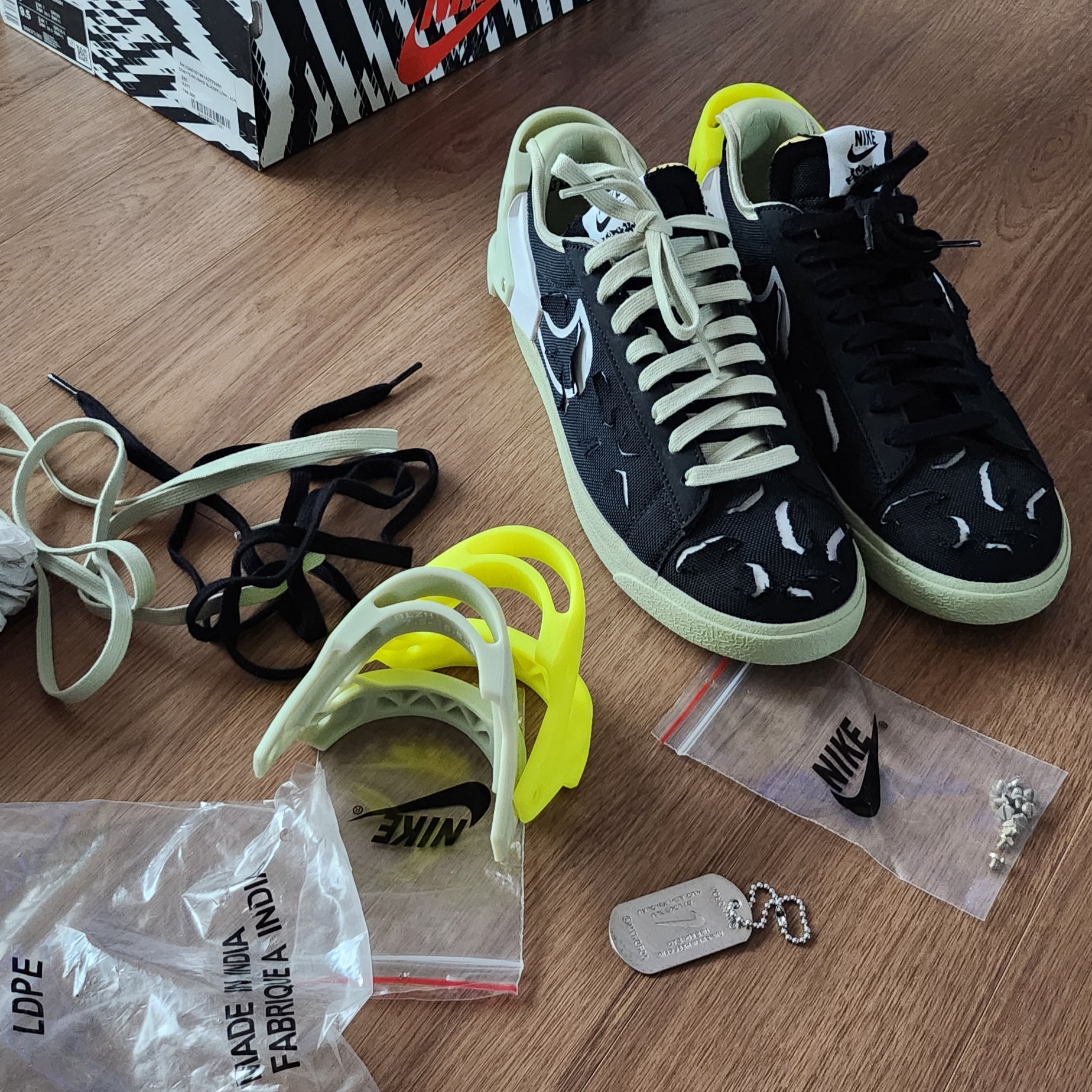 Nike x Acronym Blazer Low Black, Nike x Acronym Blazer Low Night Maroon 착용 스타일 - 7
