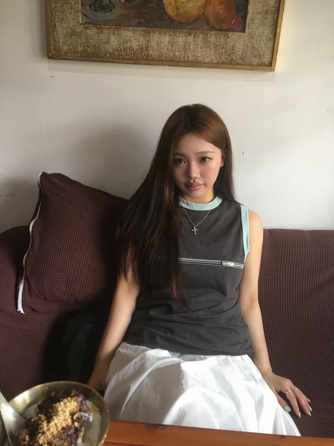 SPORT CHAMBER 3-Point Sleeveless CHARCOAL 착용 스타일 - 1