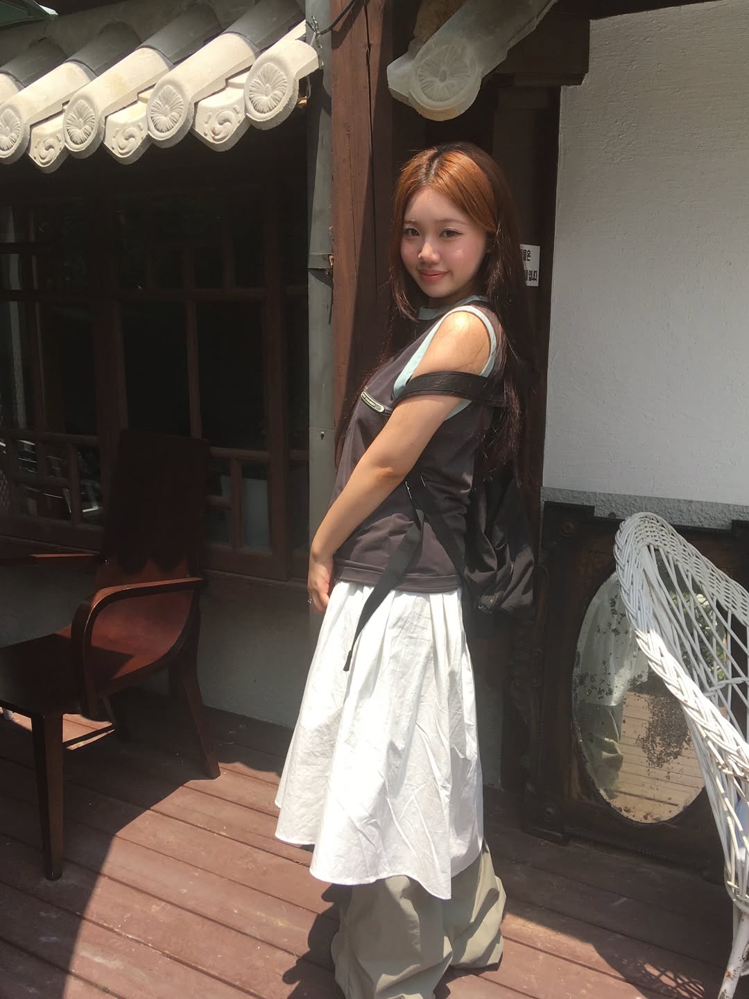 SPORT CHAMBER 3-Point Sleeveless CHARCOAL 착용 스타일 - 2