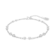 (W) Swarovski Remix Collection Strand Round Cut White Rhodium Plated