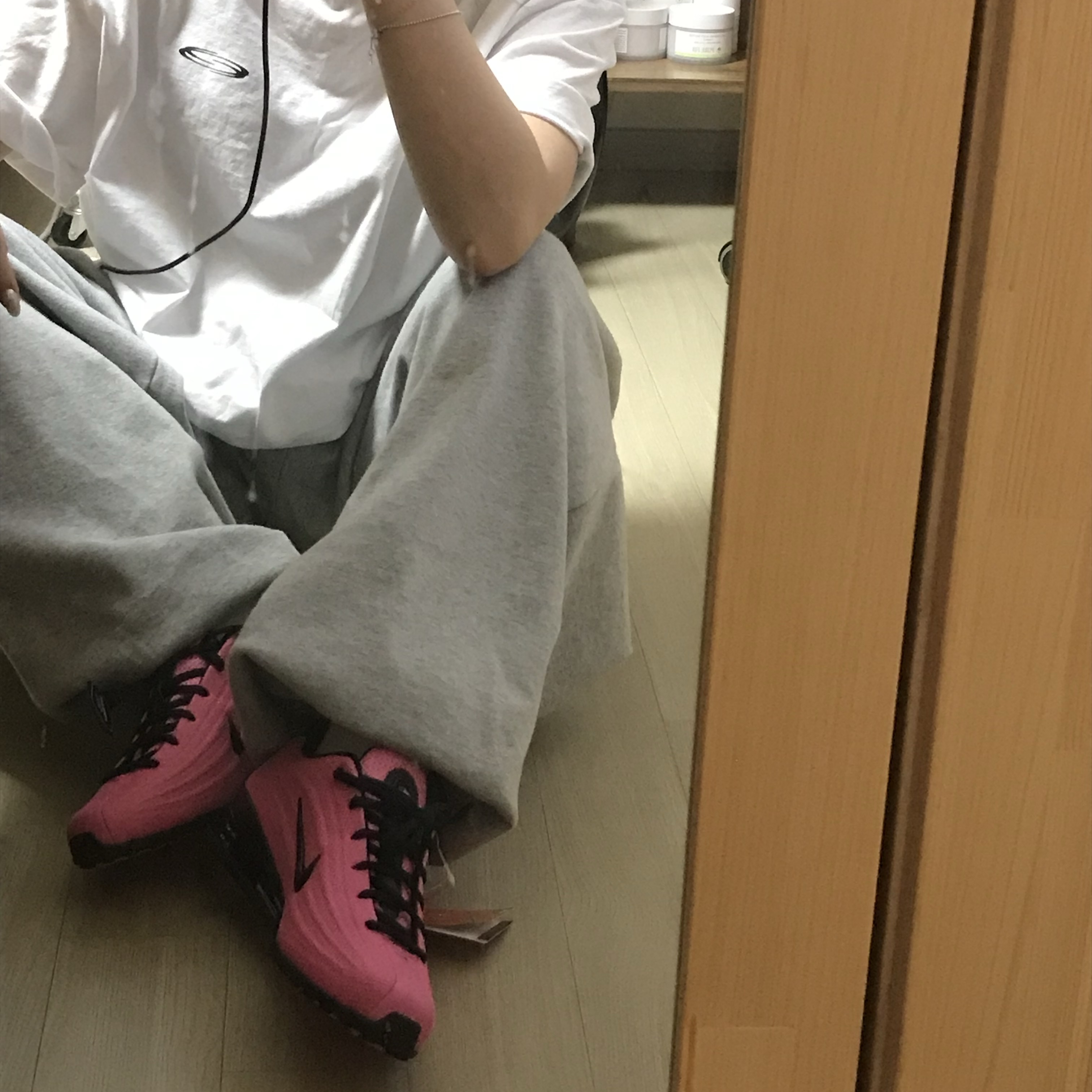 (W) Nike Shox Z Pinksicle Black 착용 스타일 - 4
