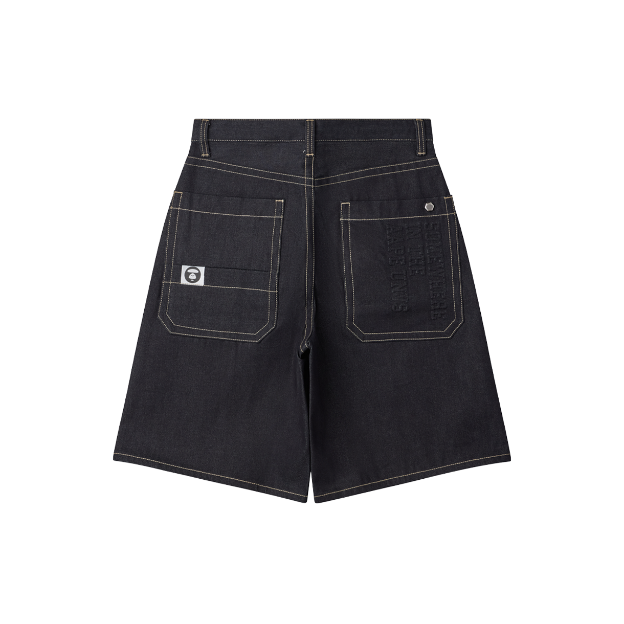 에이프 메인 쇼트 진 네이비 - 26SS(AAPE Main Short Jeans Navy - 26SS) - 2