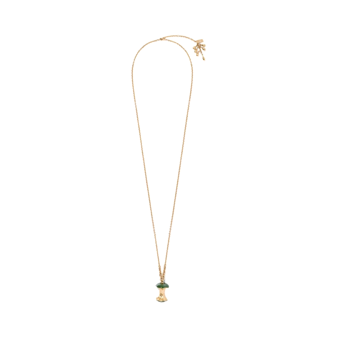 (W) 끌로에 프루츠 펜던트 네클리스 골드 앤 그린((W) Chloe Fruits Pendant Necklace Gold and Green)
