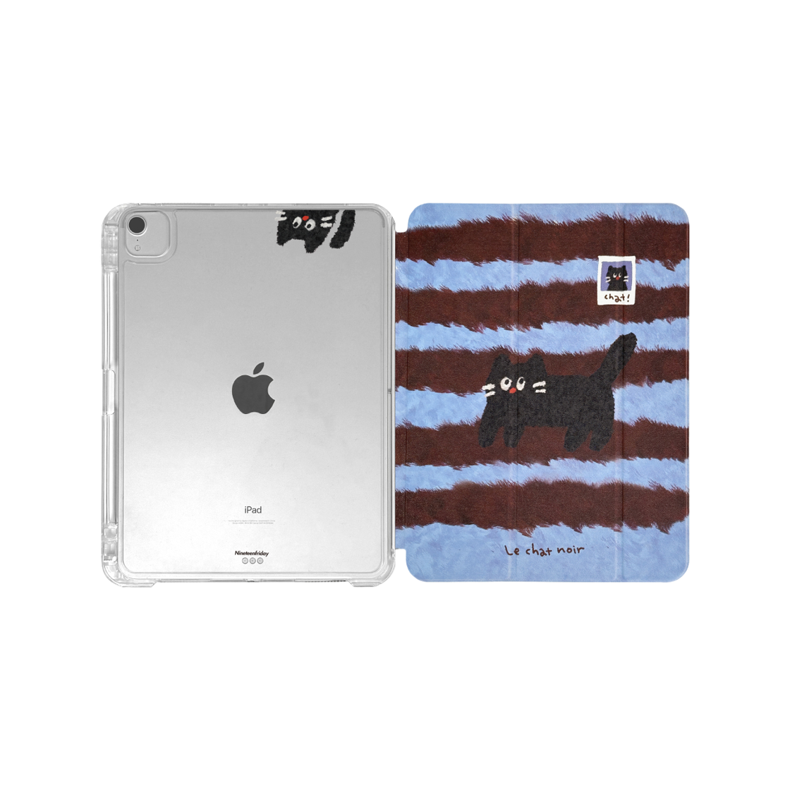 나인틴프라이데이 털복숭 고양이 아이패드 케이스 - 블루(NINETEENFRIDAY Fur Cat Ipad Case - Blue) - 2