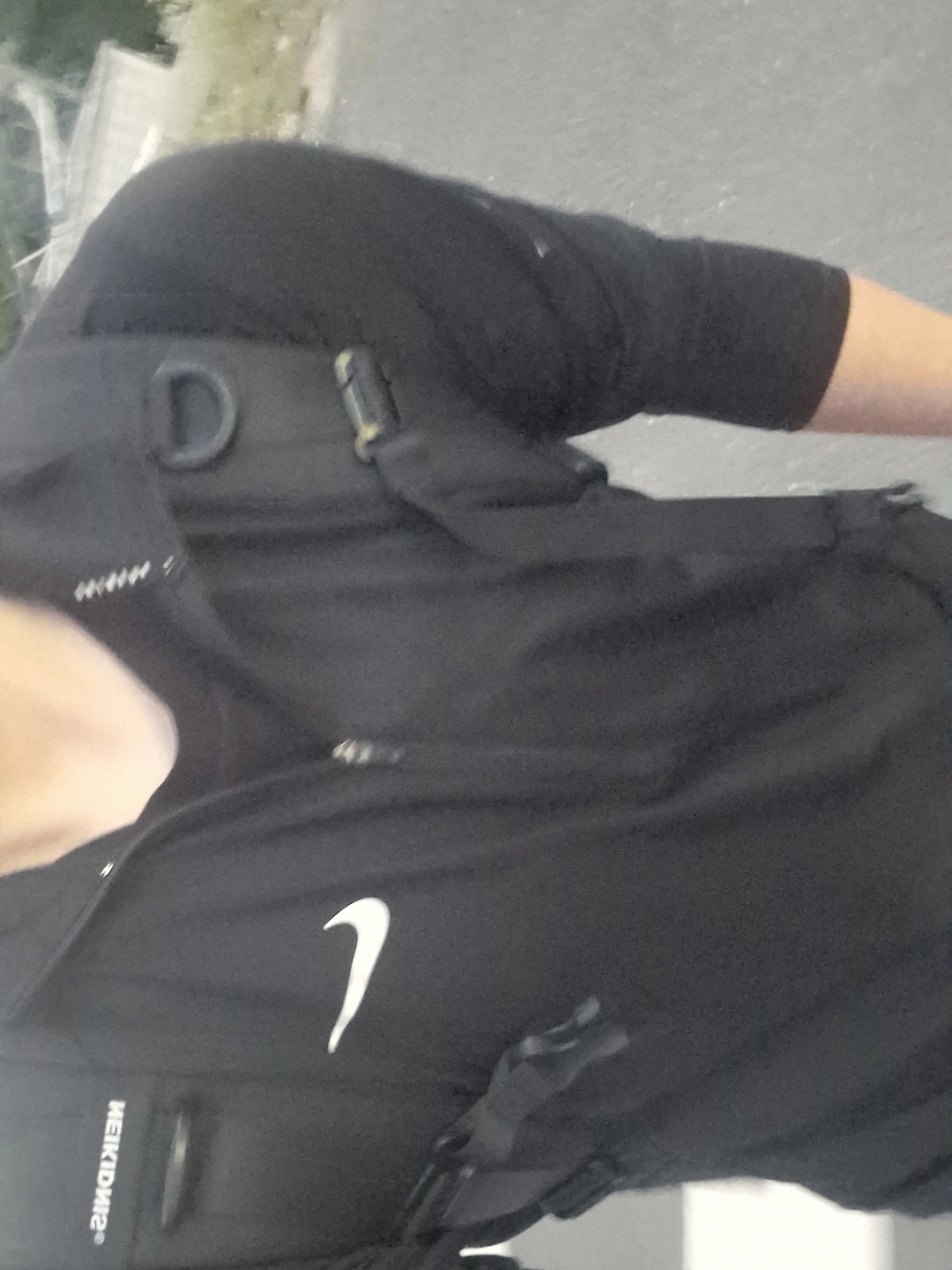 Nike Stride Dri-Fit 1/4 Zip Running Top Black- Asia 착용 스타일