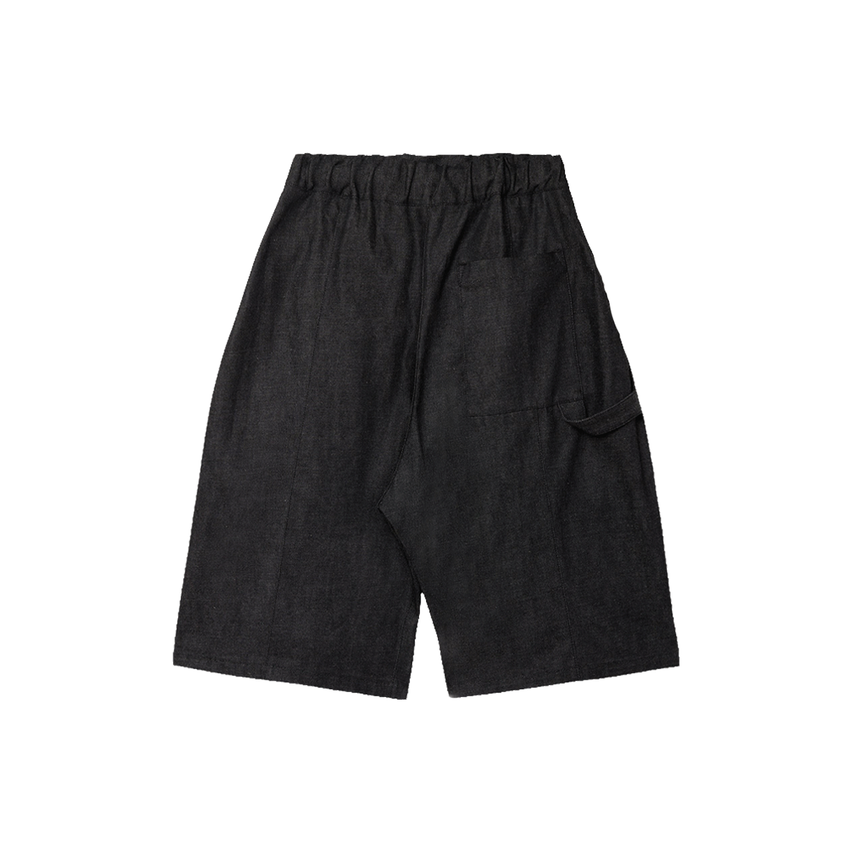 세이지 네이션 박스 플리츠 쇼츠 데님 로우 블랙 - 26SS(Sage Nation Box Pleat Short Denim Raw Black - 26SS) - 2
