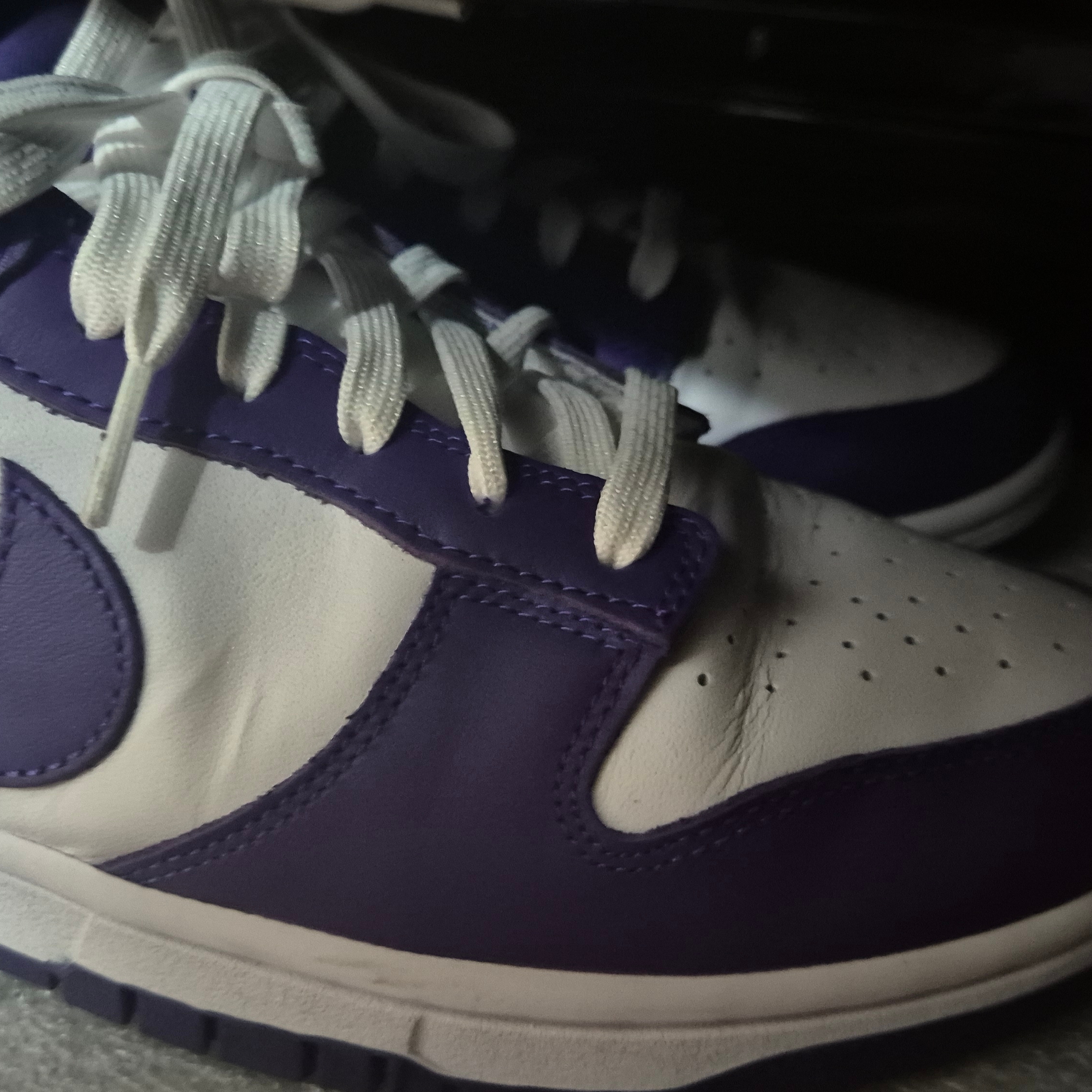 Nike Dunk Low Retro Championship Court Purple 착용 스타일