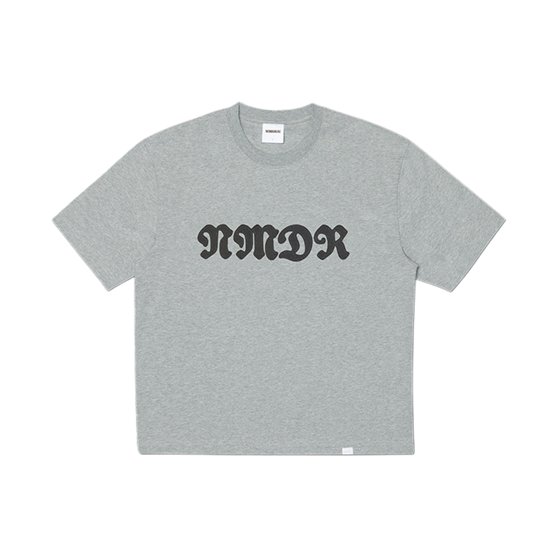 노매뉴얼 와플 패치 크롭 티셔츠 멜란지(NOMANUAL Waffle Patched Crop T-Shirt Melange) - 1