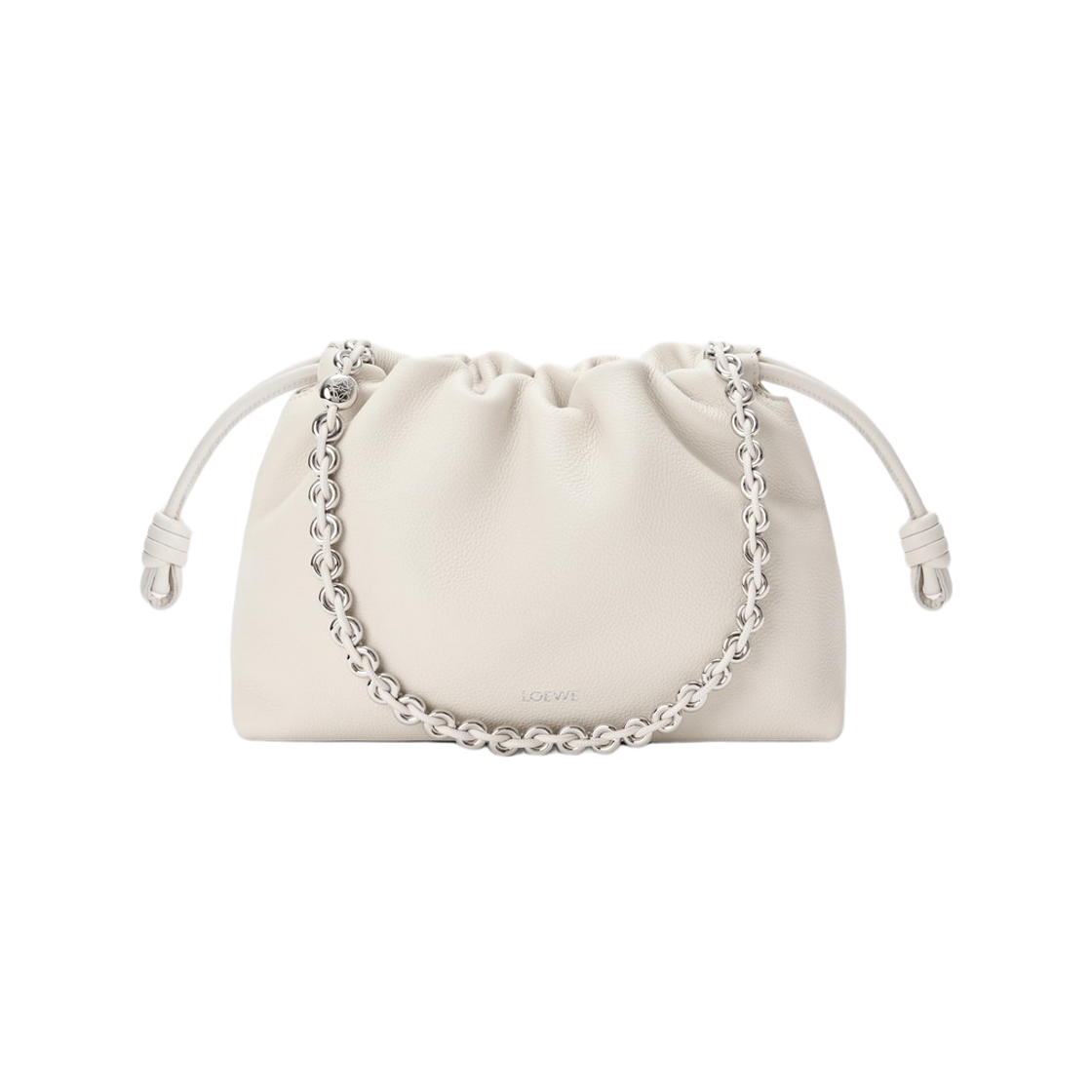 로에베 파인 그레인드 카프스킨 미디움 플라멘코 퍼스 소프트 화이트(Loewe Medium Flamenco Purse in Fine Grained Calfskin Soft White)