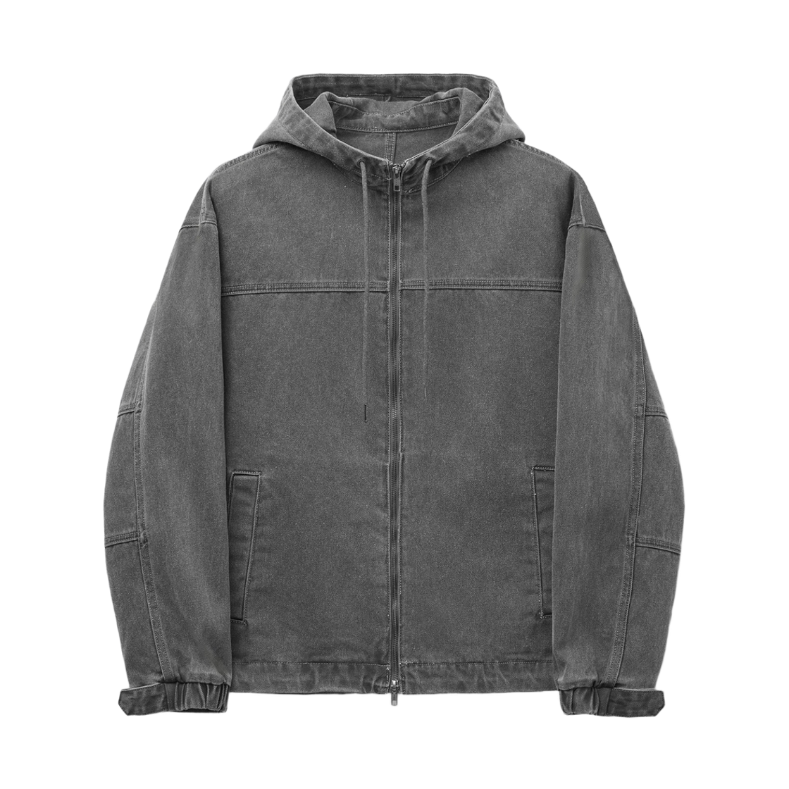 커스텀멜로우 데님 후드 블루종 다크 그레이(Customellow Denim Hood Blouson Dark Gray)