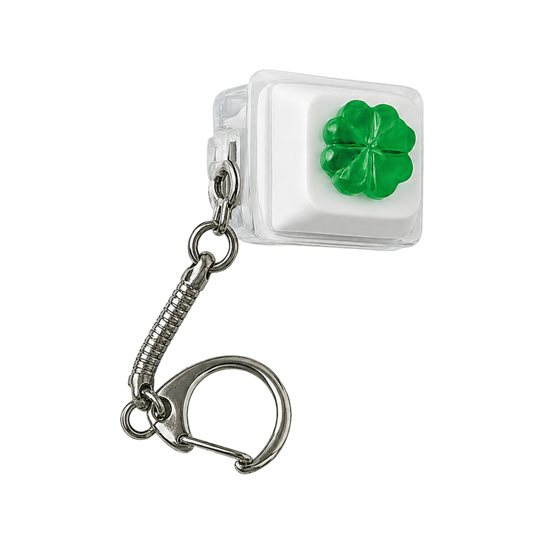 나인틴프라이데이 네잎클로버 키캡 키링 - (1구)(NINETEENFRIDAY Lucky four-leaf clover Keycap Keyring - (1 Button)) - 3
