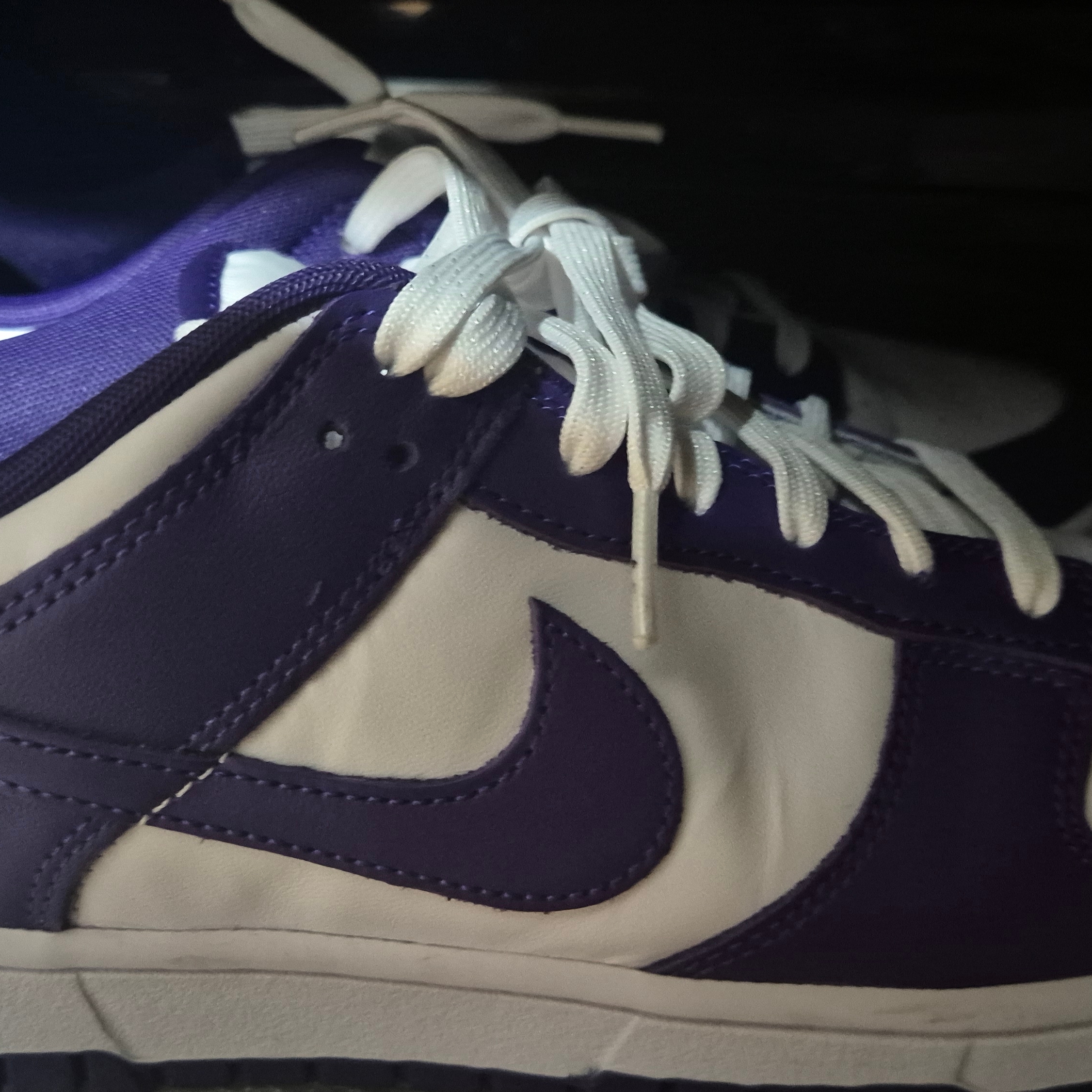 Nike Dunk Low Retro Championship Court Purple 착용 스타일