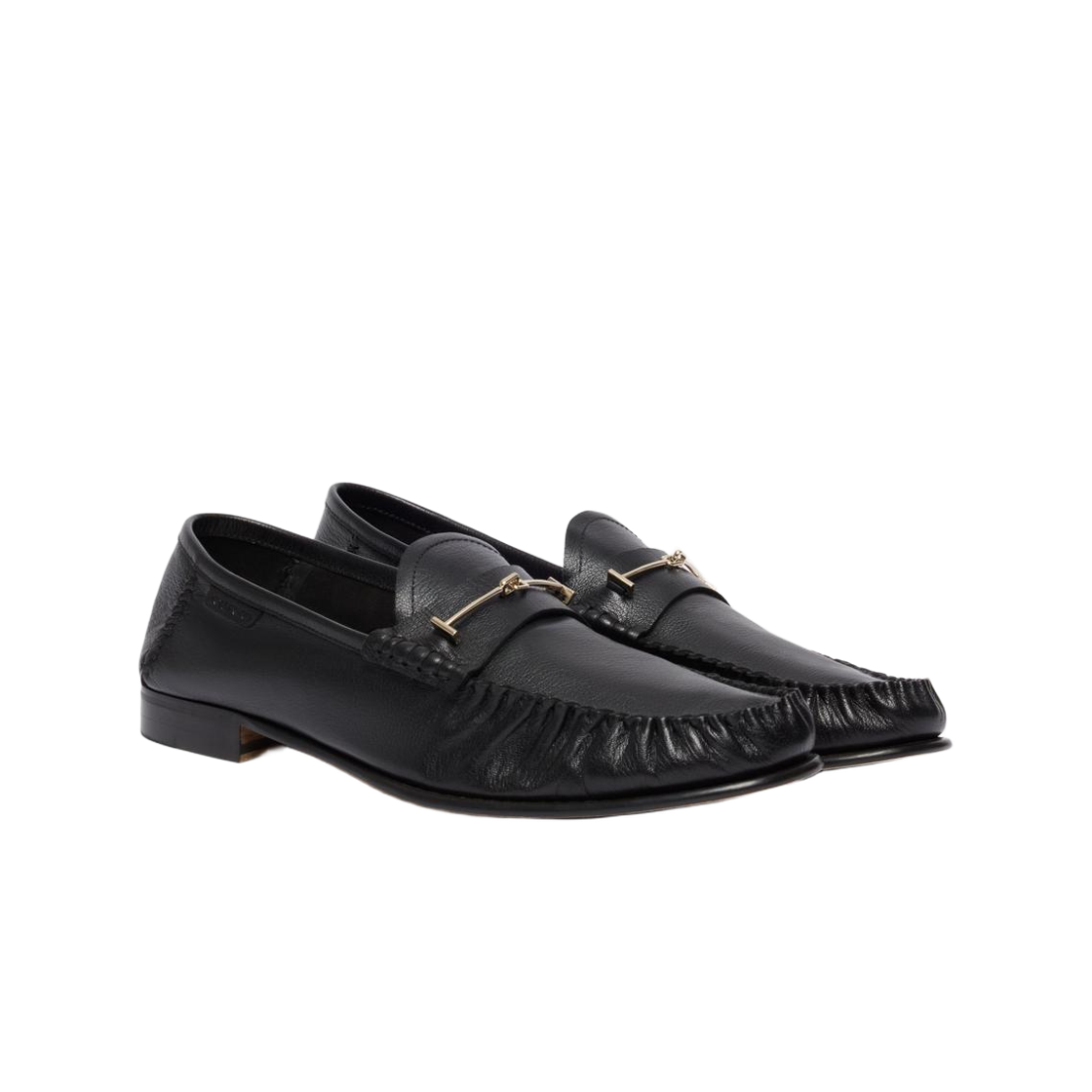 톰포드 서플 레더 더블 T 하드웨어 리플리 로퍼 블랙(Tom Ford Supple Leather Double T Hardware Ripley Loafer Black) - 2
