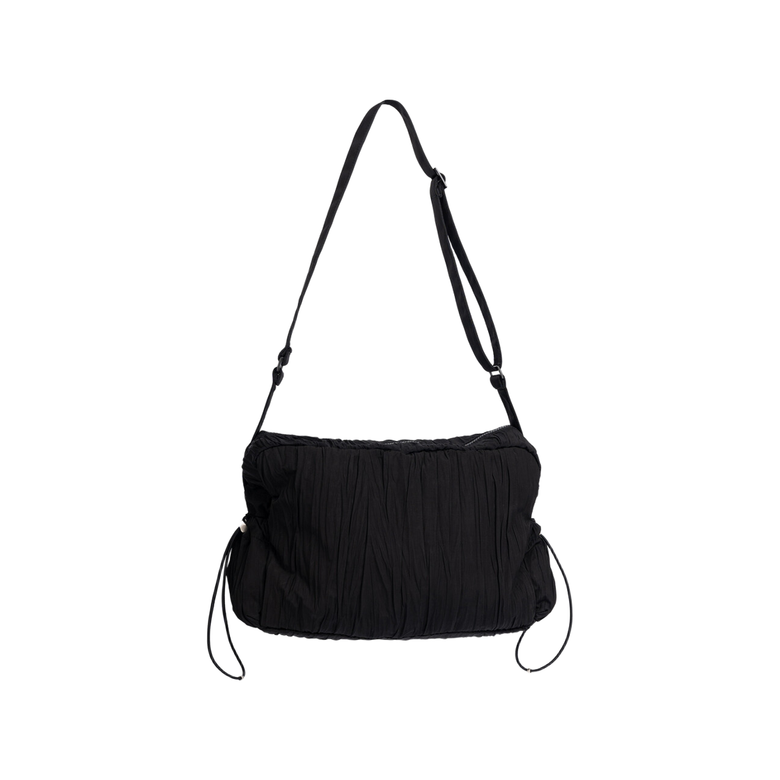 하아카이브 x 츠통령 플리츠 하이브리드 숄더 크로스백(Hah Archive x CTR Pleats Hybrid Shoulder Crossbody Bag Black)