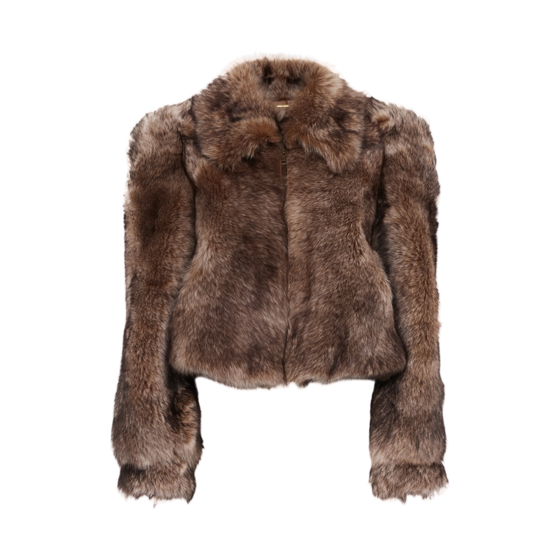 (W) 끌로에 크롭 자켓 셔링 퓨어 브라운((W) Chloe Cropped Jacket in Shearling Pure Brown) - 1