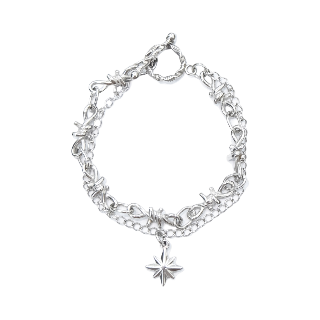 하이로드 바브 와이어 브래슬릿 레이어드(HIGHROAD Barb Wire Bracelet Layered)