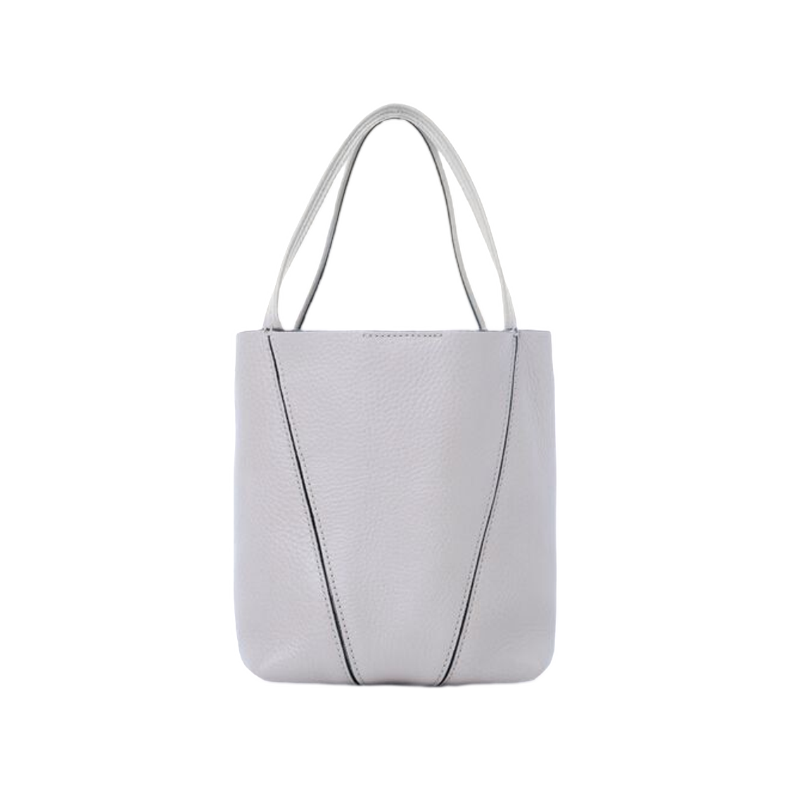 끌로에 스몰 끌로에 스핀 토트백 그레인드 레더 그레이시 블루(Chloe Small Chloe Spin Tote Bag in Grained Leather Greyish Blue) - 2