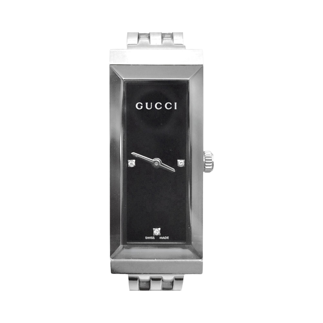 ITR9VBGSJV4S Gucci G-Frame Diamond Steel Watch (127.5) L507122