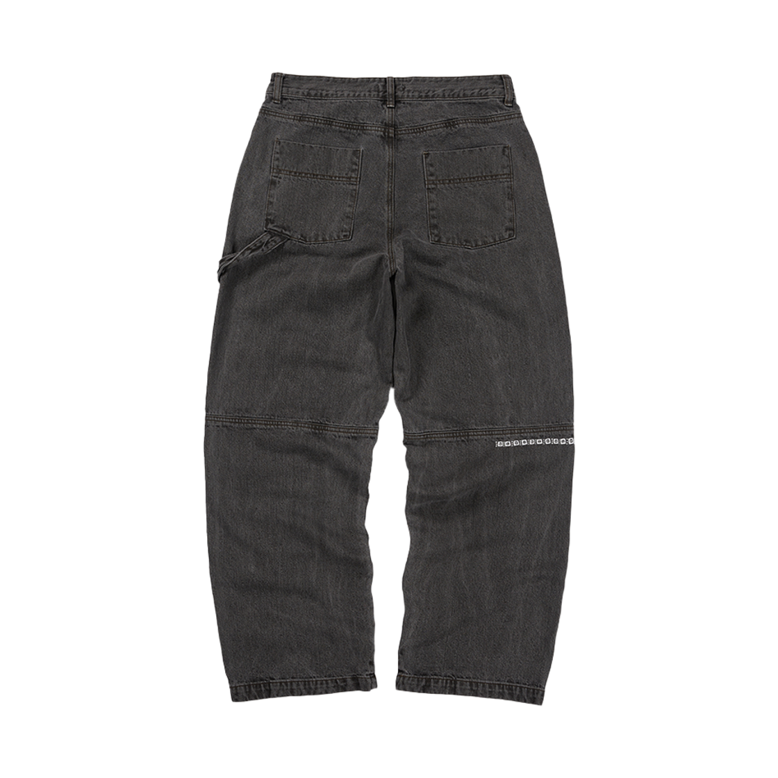카락터 프테리 더블 니 데님 팬츠 블랙(Karactor Ptery Double Knee Pants Black) - 2