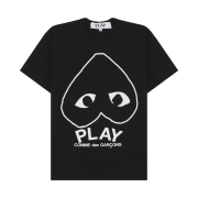 Play Comme Des Garcons Inverted Heart Logo T-Shirt Black