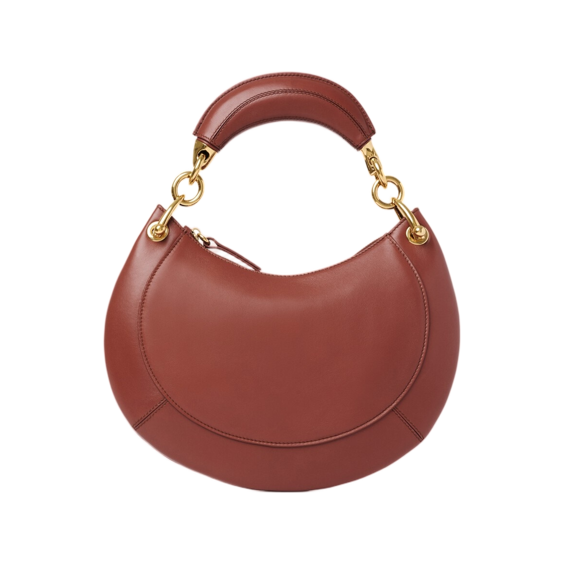끌로에 스몰 끌로에 바나나 지퍼 호보 소프트 레더 블러쉬 브라운(Chloe Small Chloe Banana Zipped Hobo in Soft Leather Blushy Brown) - 2