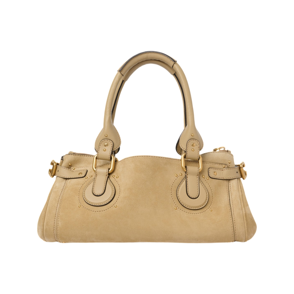 끌로에 패딩턴 백 스웨이드 레더 더스티 베이지(Chloe Paddington Bag in Suede Leather Dusty Beige) - 3
