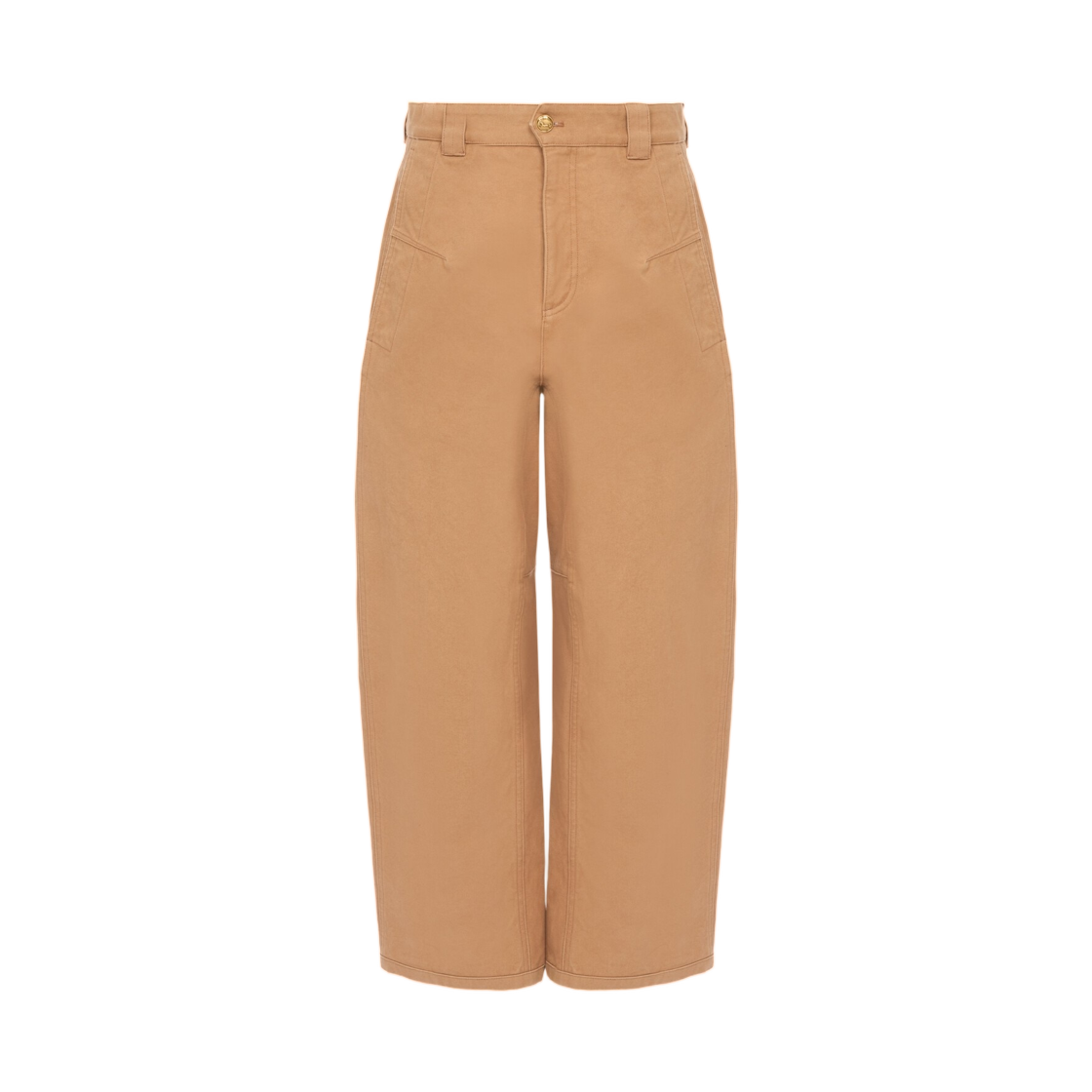 (W) 끌로에 배럴 팬츠 코튼 캔버스 블러쉬 핑크((W) Chloe Barrel Pants in Cotton Canvas Blushy Pink)