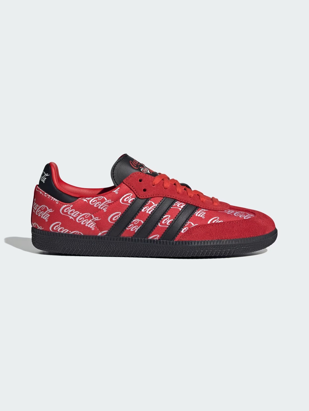 Adidas x Coca-Cola Classic Sport Mesh Up Jersey White Multicolor - KR Sizing, Adidas x Coca-Cola Samba OG Red Core Black 착용 스타일 - 3